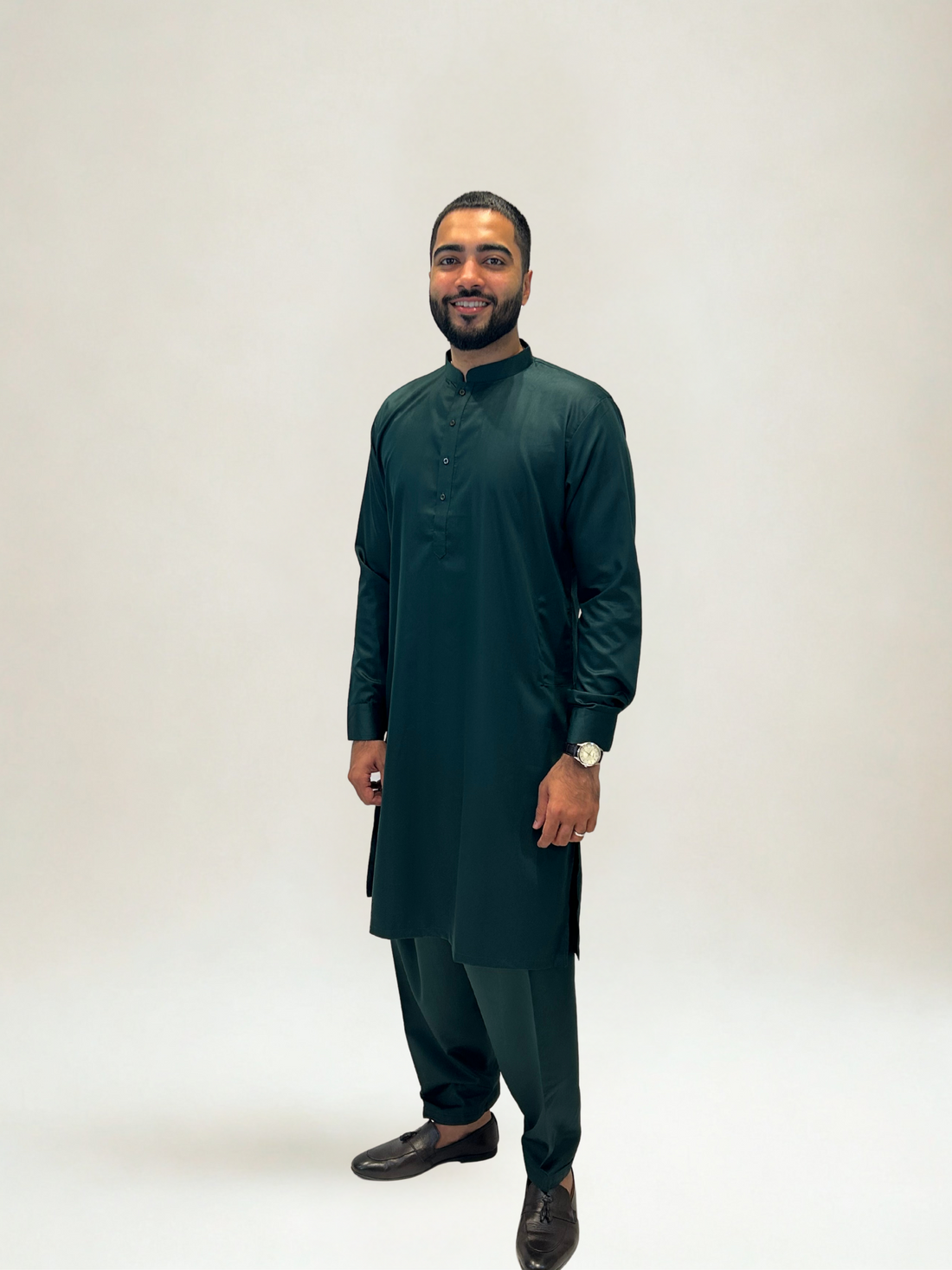 Green Kurta Shalwar Set